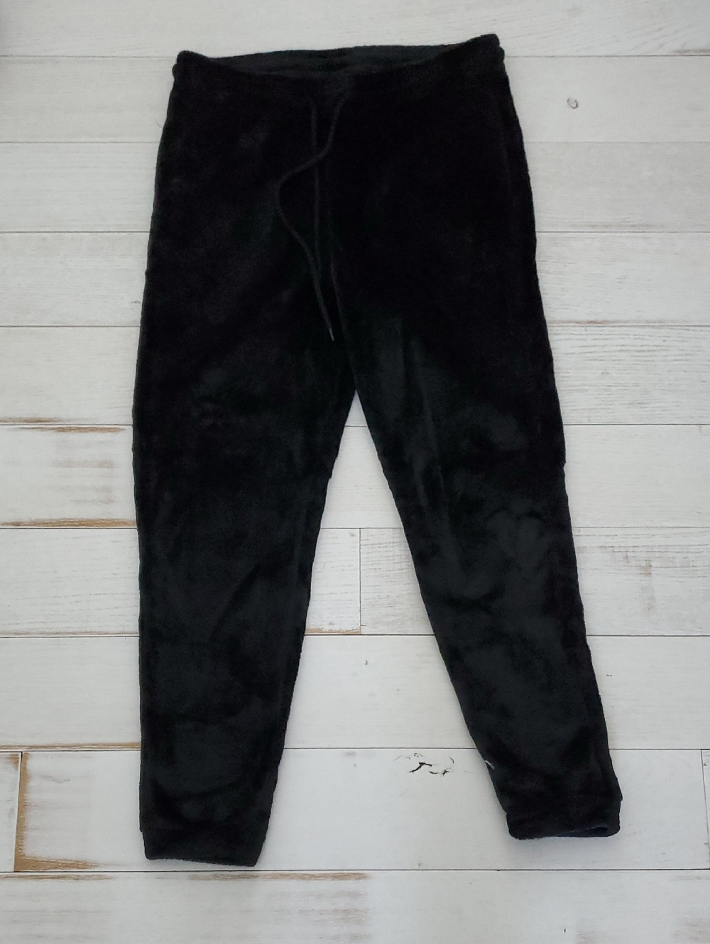 Reflex Black Plush Fleece Jogger Pants